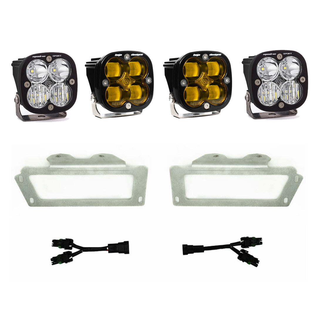 Ram 2500/3500 Fog Lights SAE Fog Pocket Kit Amber FPK 10-18 RAM 1500 09-12 Ram 2500/3500 Baja Designs