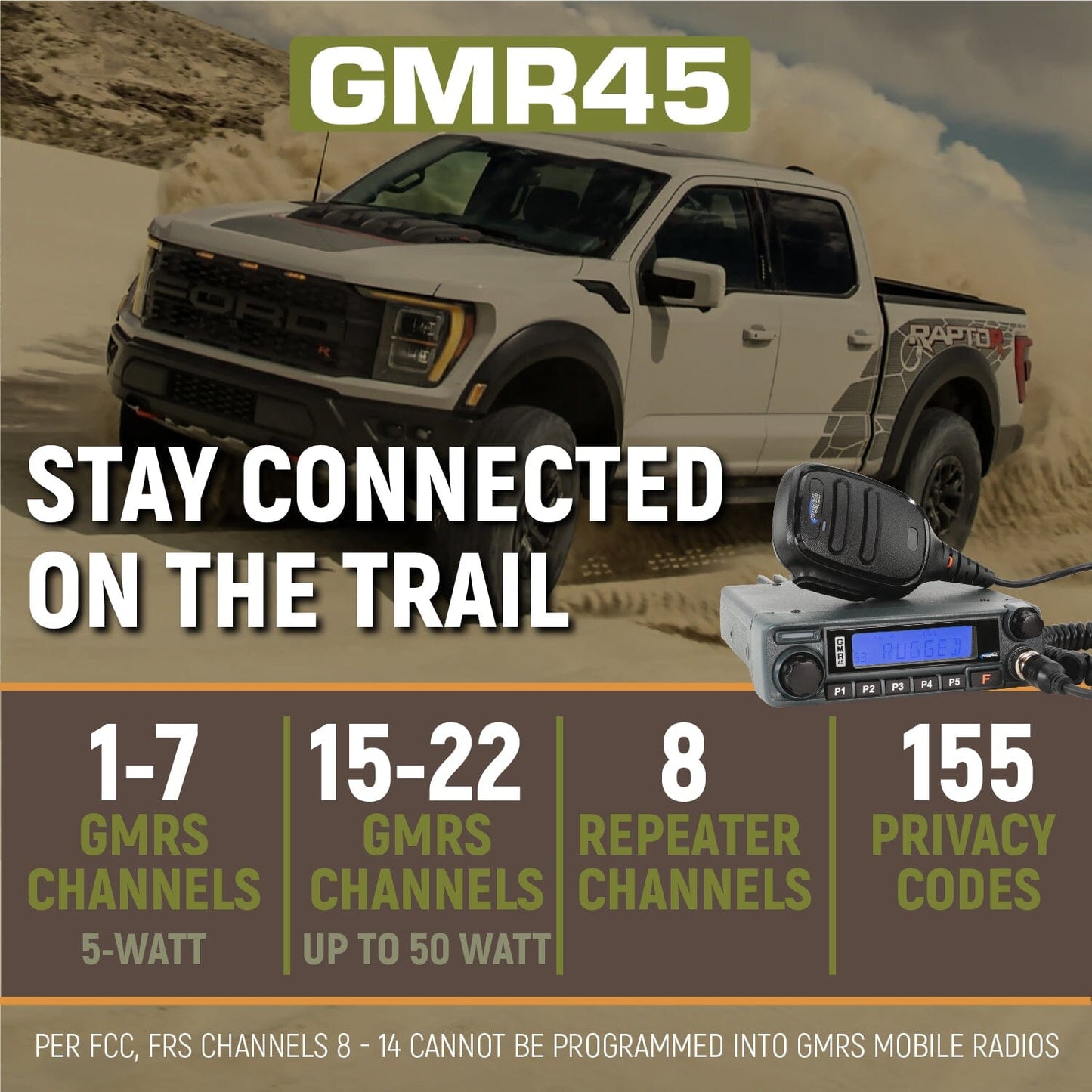 Ford Raptor Two-Way Mobile Radio Kit