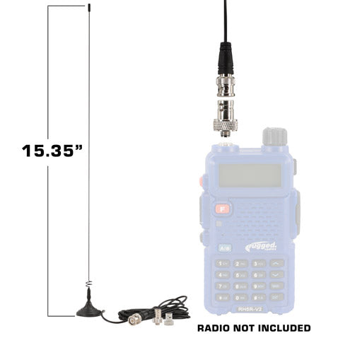 Magnetic Mount Dual Band Antenna for Rugged Handheld Radios V3 and RH-5R