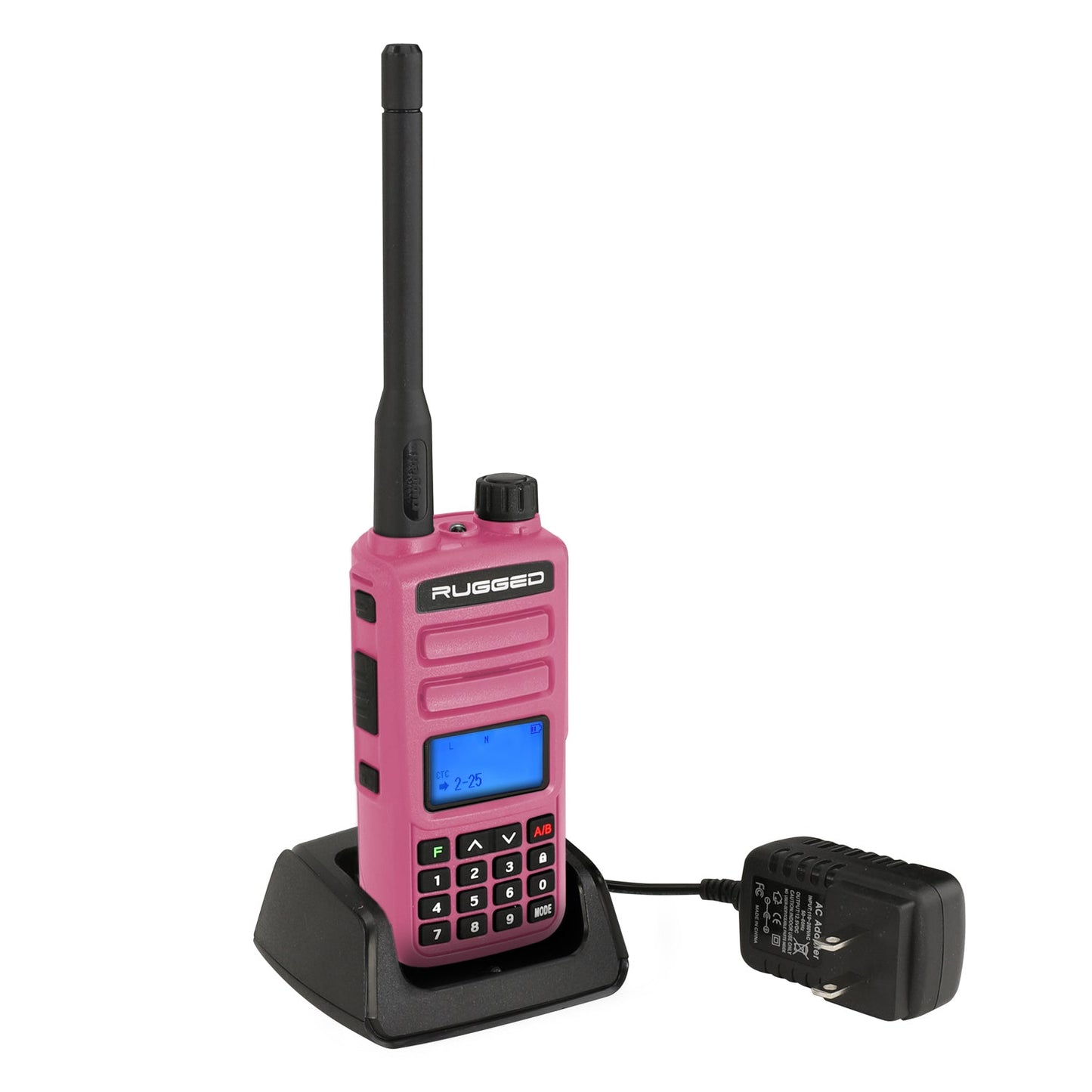 Pink Rugged GMR2 GMRS/FRS Handheld Radio