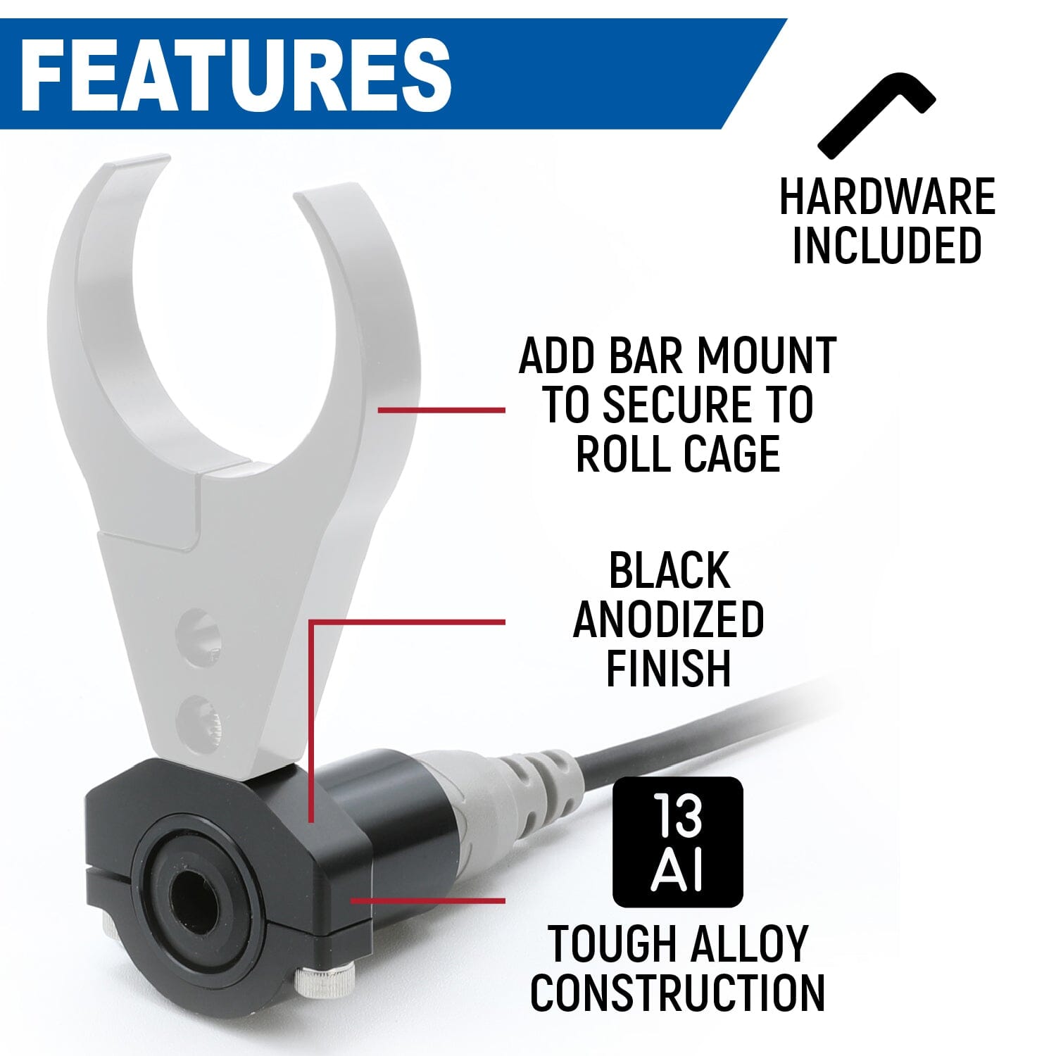 Single Headset / Helmet STX STEREO Jack - Bar Mount